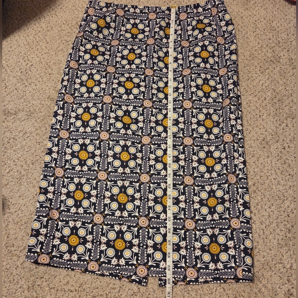 Boden Tile Print Boho Geometric Pencil Skirt Multicolor Women's Size 10‎ - Picture 6 of 10